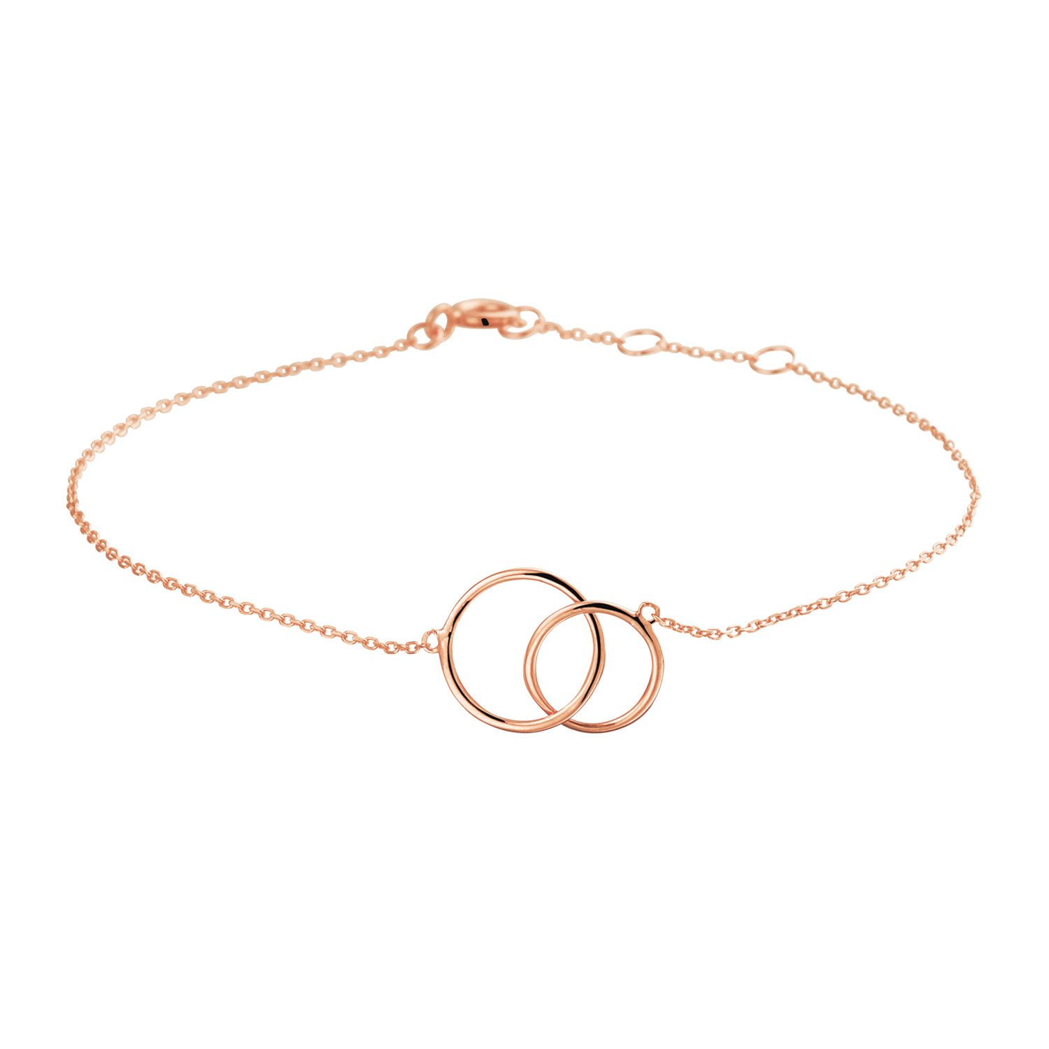 kopen Hamburger klep Bracelet Rounds 14K Rose Gold – Jewellery by Sophie